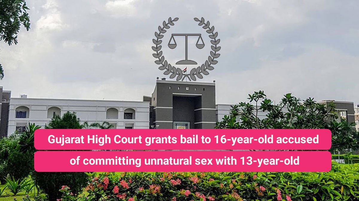 Gujarat Hc Grants Bail To 16 Year Old Accused Of Committing Unnatural Sex