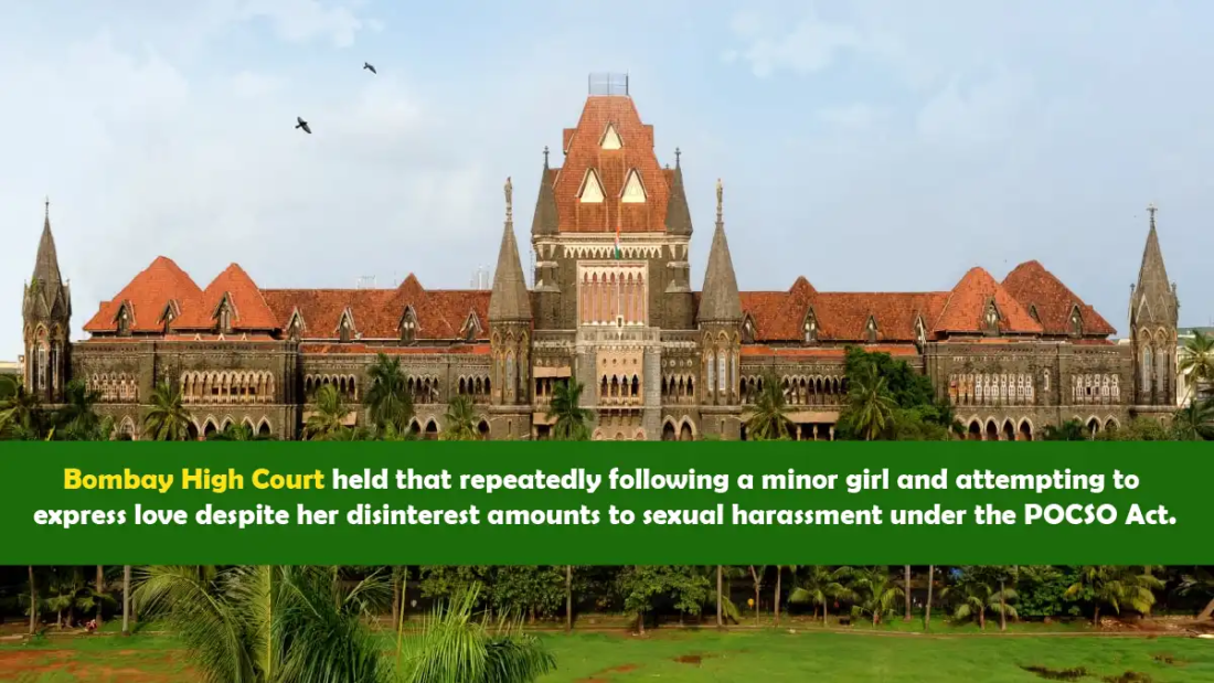 Bombay High Court ruling on sexual harassment under POCSO Act