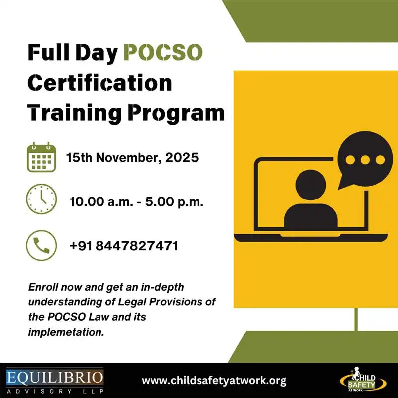 Full Day POCSO Certification Traninig Program - 15th Sep 2025