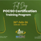 An online POCSO certification training session where legal and child protection experts discuss child sexual abuse, child safety, and reporting mechanisms